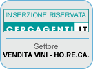 Azienda ricerca agenti di commercio nel settore vini - ho.re.ca.